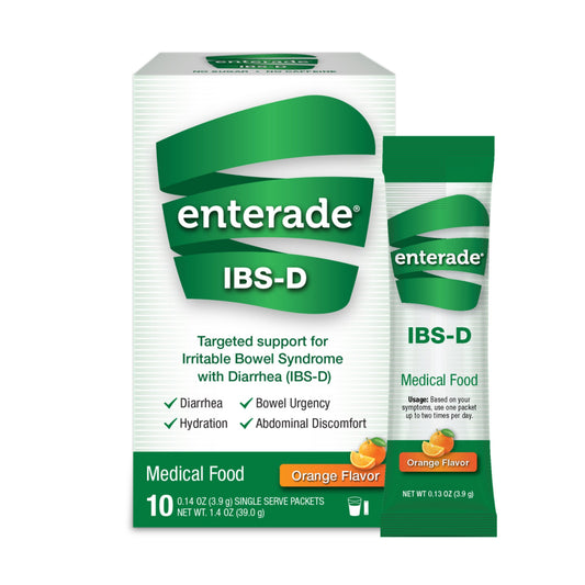 enterade® IBS-D Dietary Support Medical Food, Orange, Single Serve Packets 40850052516015