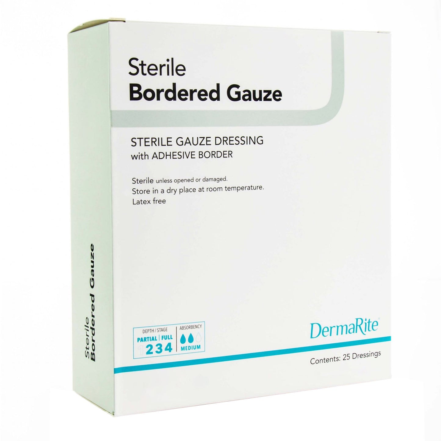 Island Dressing DermaRite® Bordered Gauze 4 X 5 Inch Rectangle Sterile - 11450