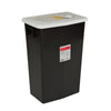 RCRA Waste Container SharpSafety™ Black Base 26 H X 12-3/4 D X 18-1/4 W Inch Vertical Entry 18 Gallon - 8618RC