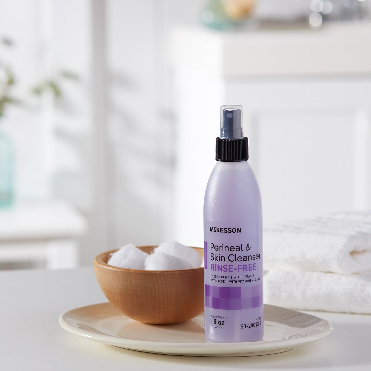 McKesson Rinse-Free Perineal Wash, Fresh Scent, 8 oz. 53-28013-8