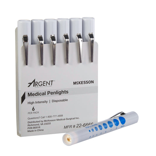 Penlight McKesson White Light 4-1/2 Inch Disposable - 22-6666