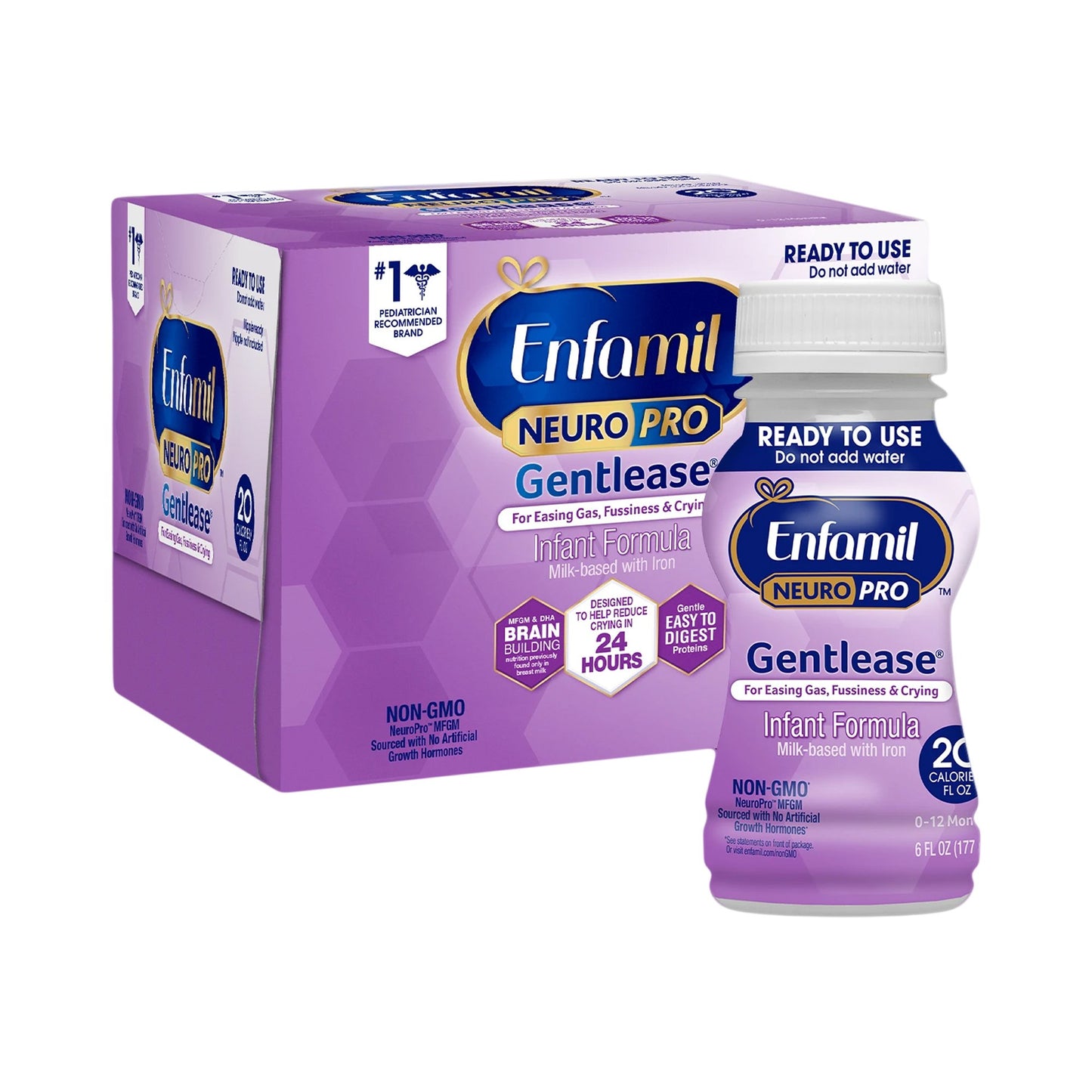 Infant Formula Enfamil NeuroPro™ Gentlease® Unflavored 6 oz. Bottle Liquid Milk-Based Crying / Spitup - 898001
