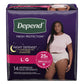 Depend® Night Defense® Women's Absorbent Underwear, Large 51702