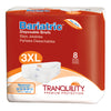 Unisex Adult Incontinence Brief Tranquility® Bariatric 3X-Large Disposable Heavy Absorbency - 2190