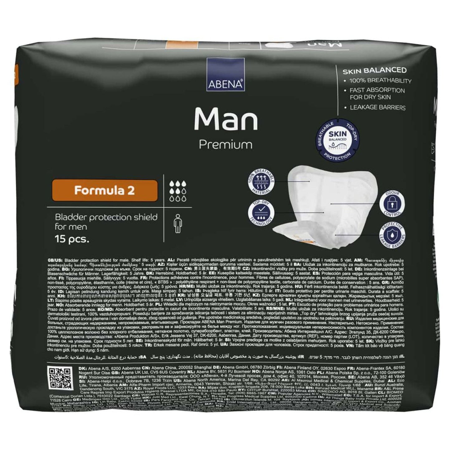 Abena® Man Premium Bladder Protection Shield, Formula 2 1000021336