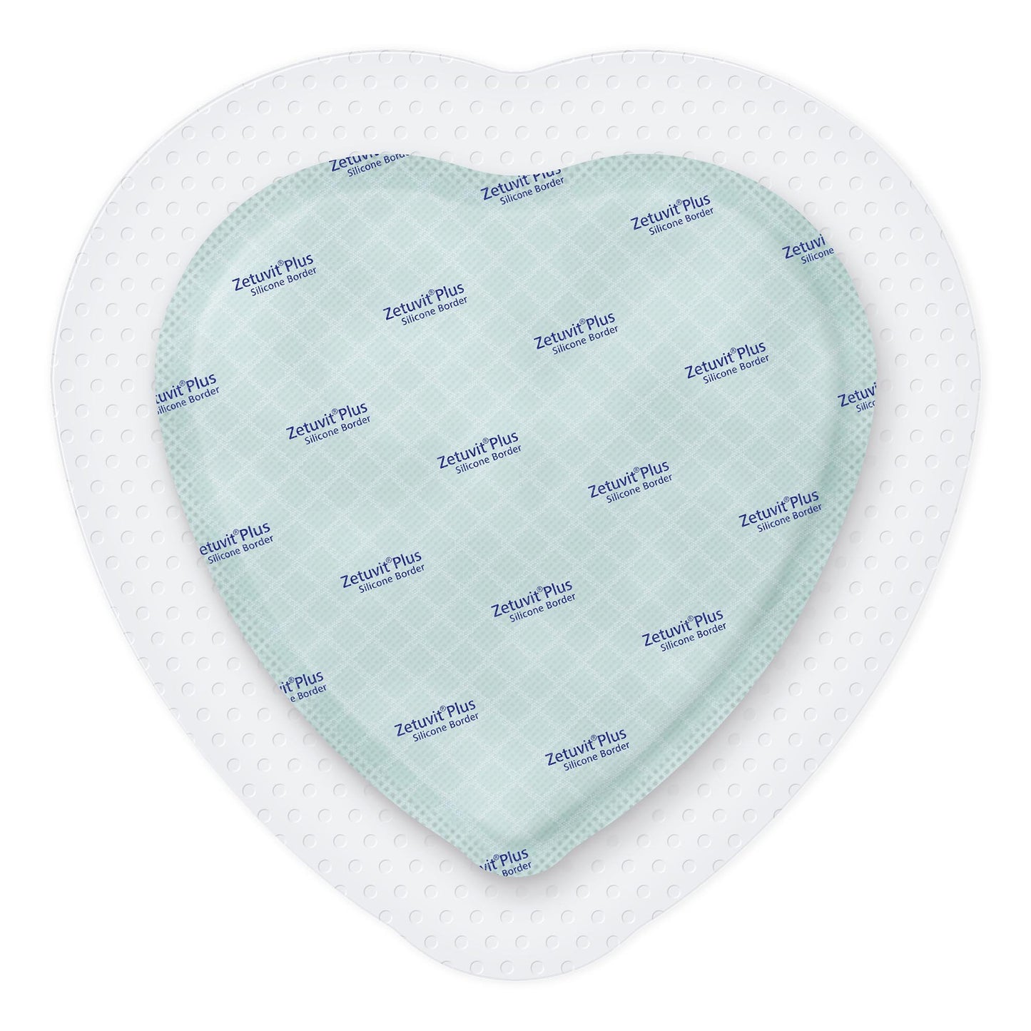 Zetuvit® Plus Silicone Border Super Absorbent Dressing, 7 x 7 Inch Sacral 413906