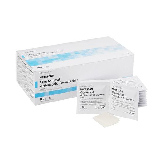 Obstetrical Cleansing Towelette McKesson Individual Packet Clean Scent 100 Count - 268