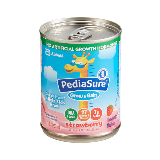 PediaSure® Grow & Gain Therapeutic Nutrition, Strawberry, 8-ounce can 67525