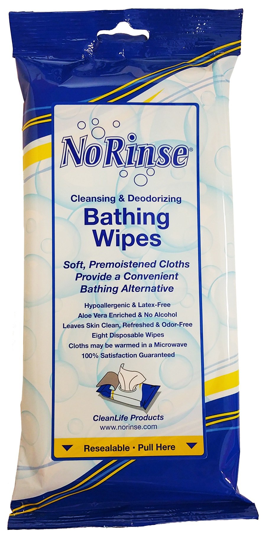 No Rinse® Bath Wipe 01000