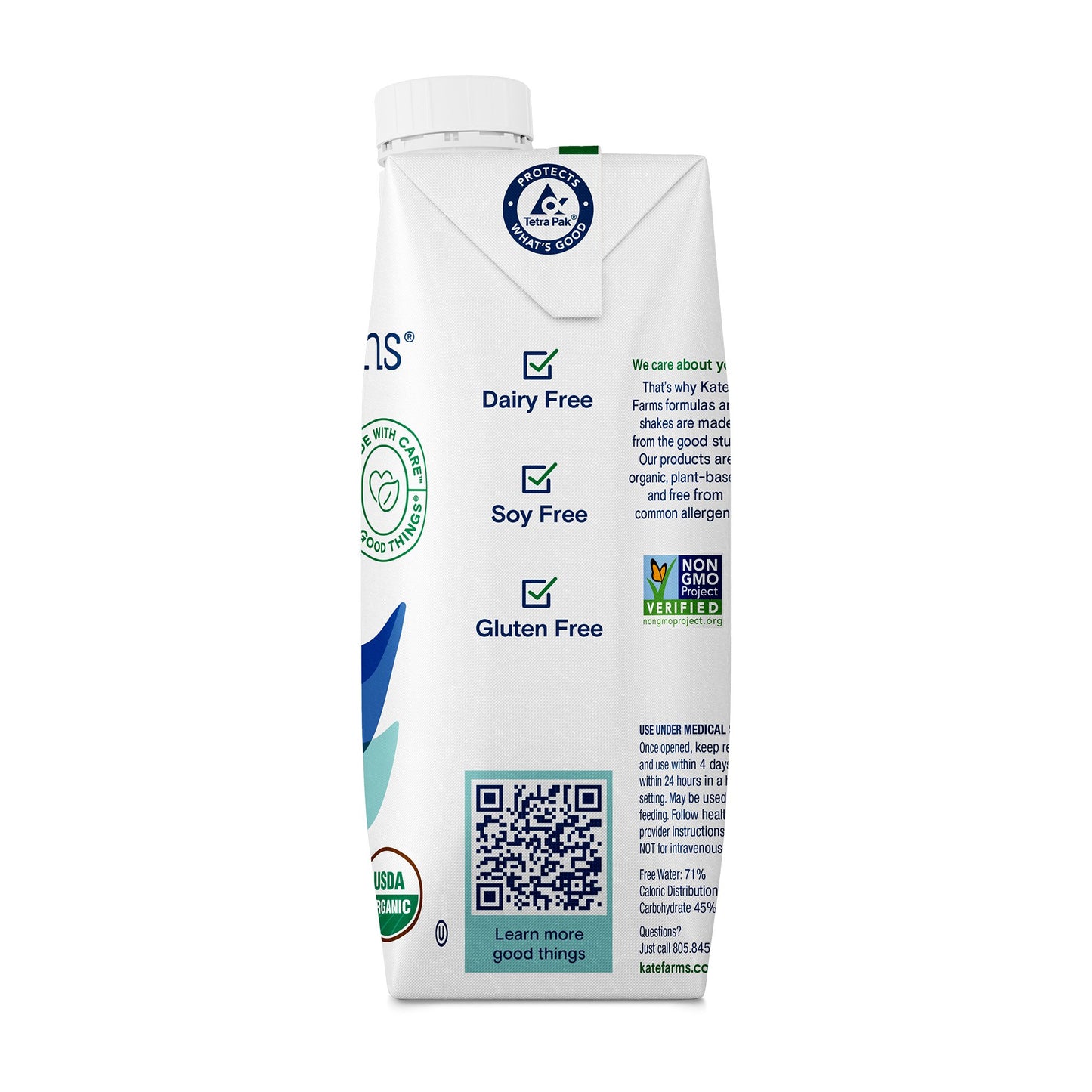 Kate Farms® Standard 1.4 Vanilla Sole-Source Nutrition Formula, 11-ounce carton 811112030430