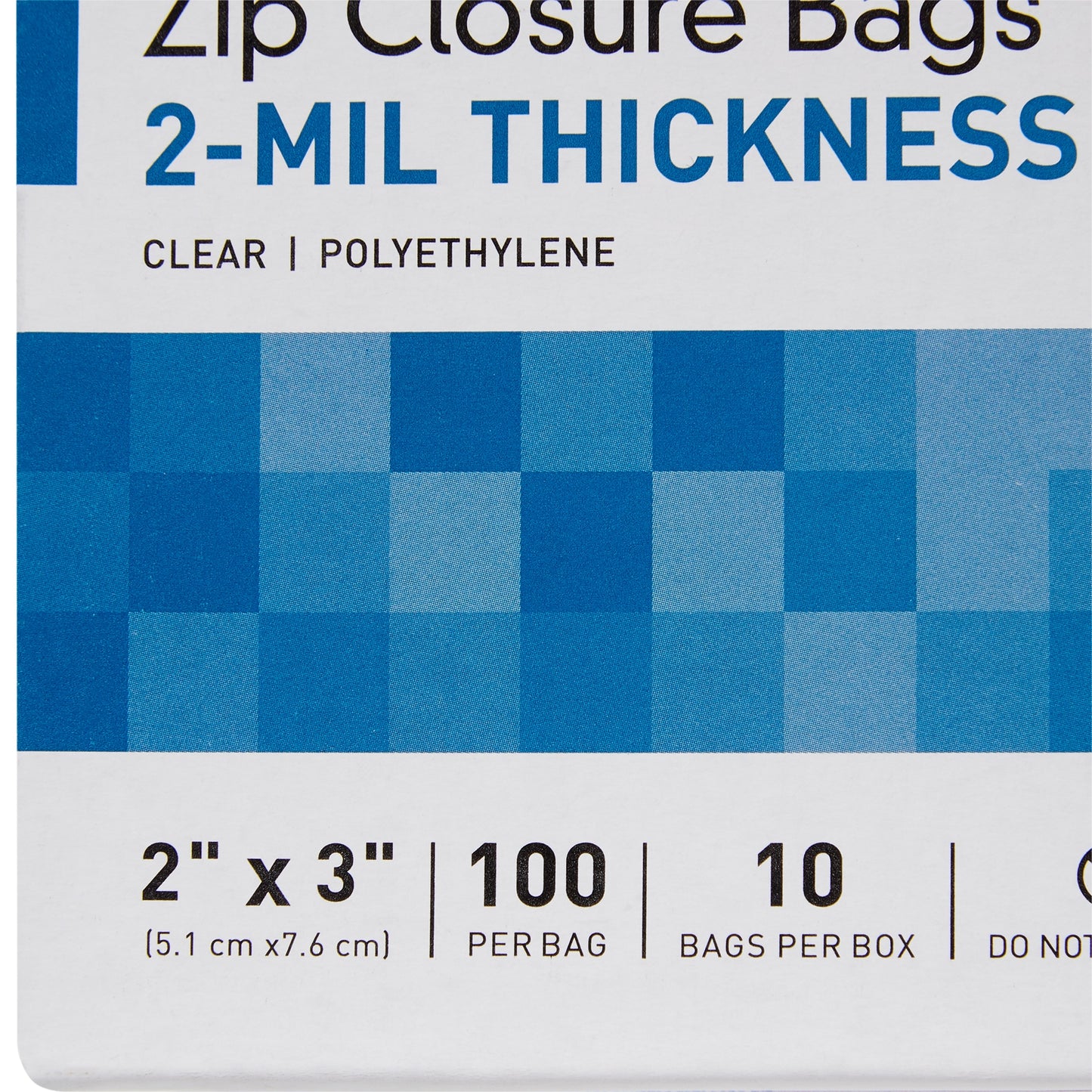 McKesson Zip Closure Bag, 2 x 3 in. 4573