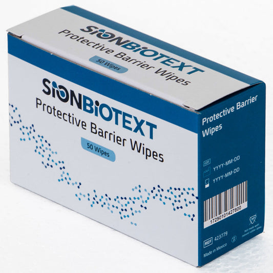 Skin Barrier Wipe SionBiotext Isopropyl Alcohol, Water, SD Ethanol -40, Vinyl Caprolactam/VP/Dimethylaminoethyl Methacrylate Copolymer Individual Pack