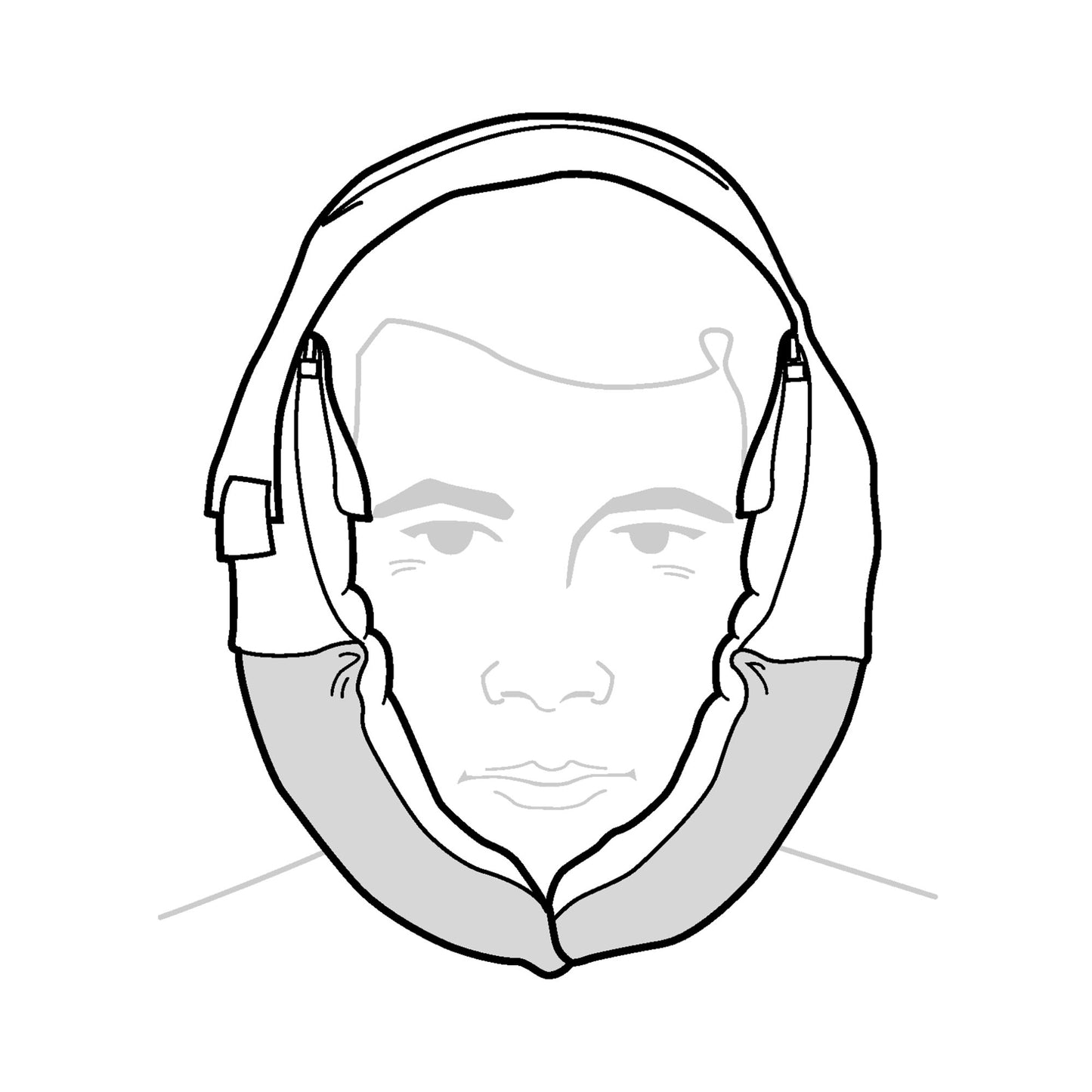 Halyard Bilateral Facial Ice Bag, 5 x 12 Inch 33101