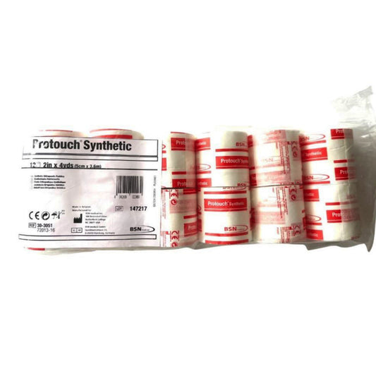 BSN Medical Protouch Synthetic White Undercast Cast Padding, 2 Inch x 4 Yard 30-3051, Pack of 12