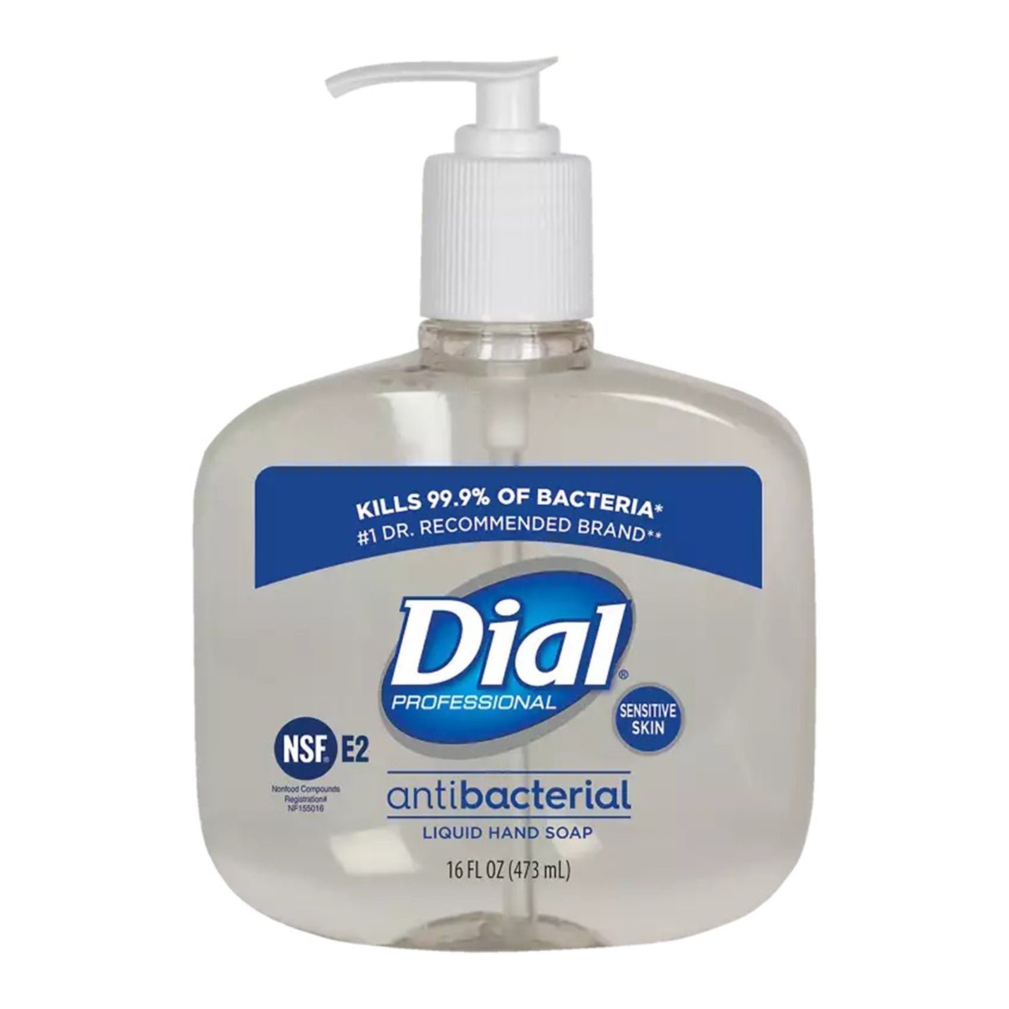 Antimicrobial Soap Dial® Professional for Sensitive Skin Liquid 16 oz. Pump Bottle Fresh Scent - DIA80784