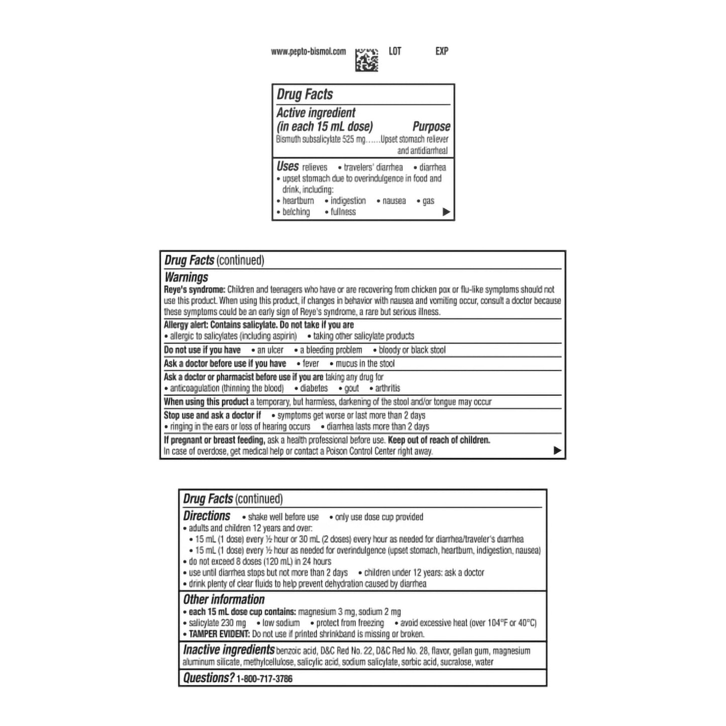 Pepto Bismol® Ultra Bismuth Subsalicylate Anti-Diarrheal 37000001902