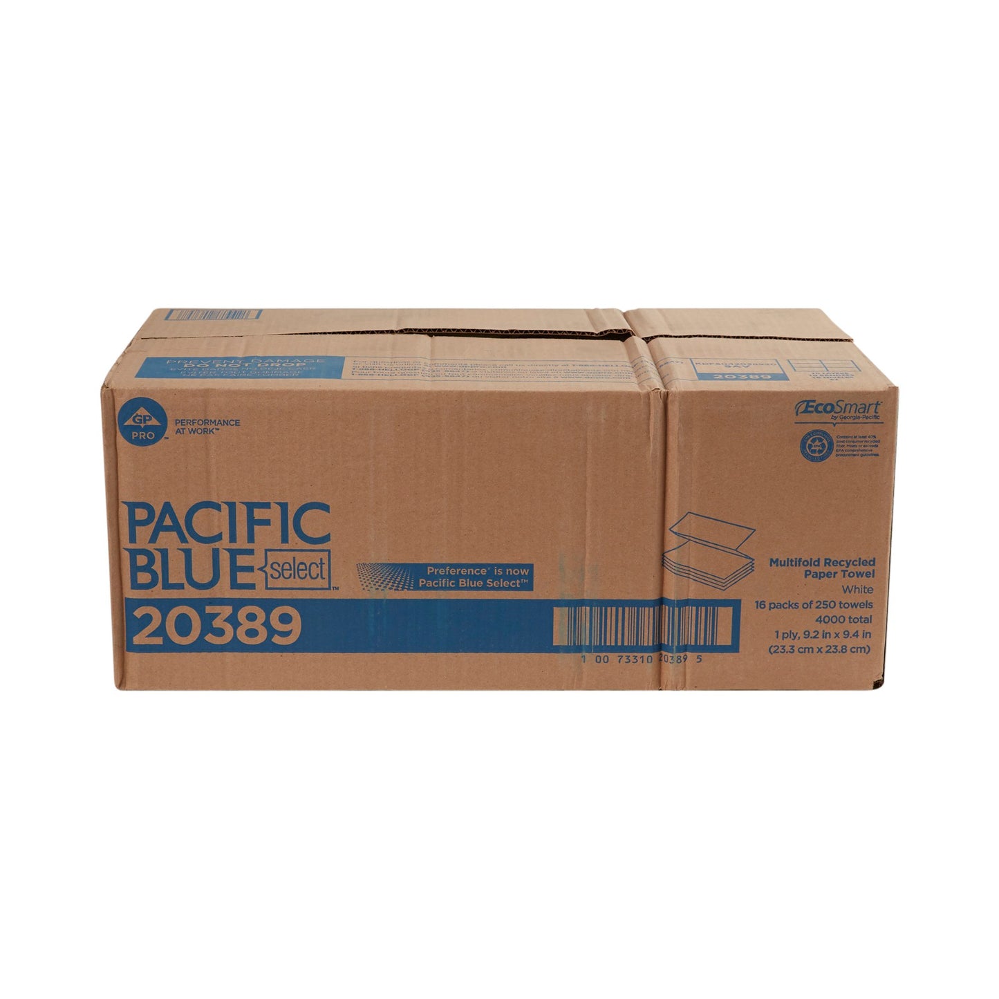 Pacific Blue Select™ 1-Ply Paper Towels, 250 Sheets per Pack 20389