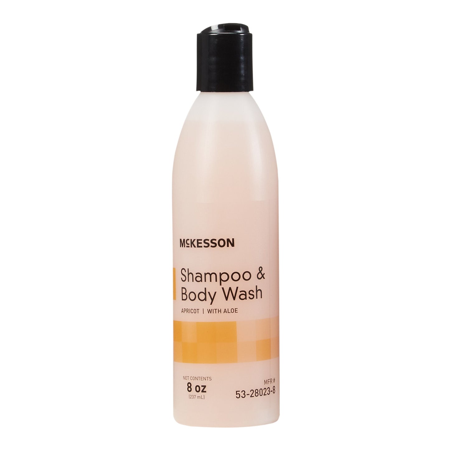 McKesson Shampoo and Body Wash, Apricot Scent, 8 oz. Squeeze Bottle 53-28023-8