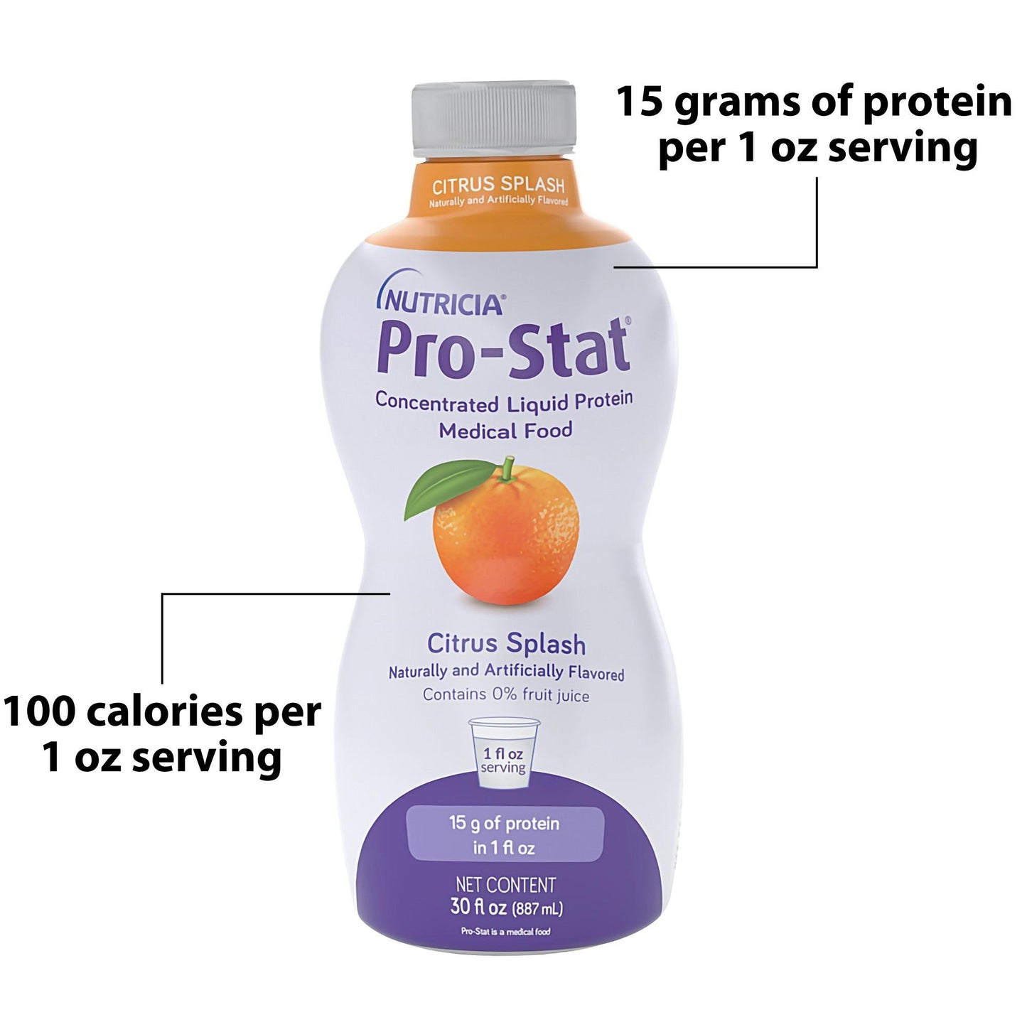 Pro-Stat® Citrus Splash Concentrated Liquid Protein, 30-ounce bottle 78349