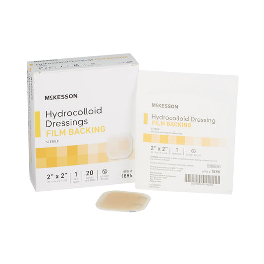 McKesson Hydrocolloid Dressing, 2 x 2 Inch 1886
