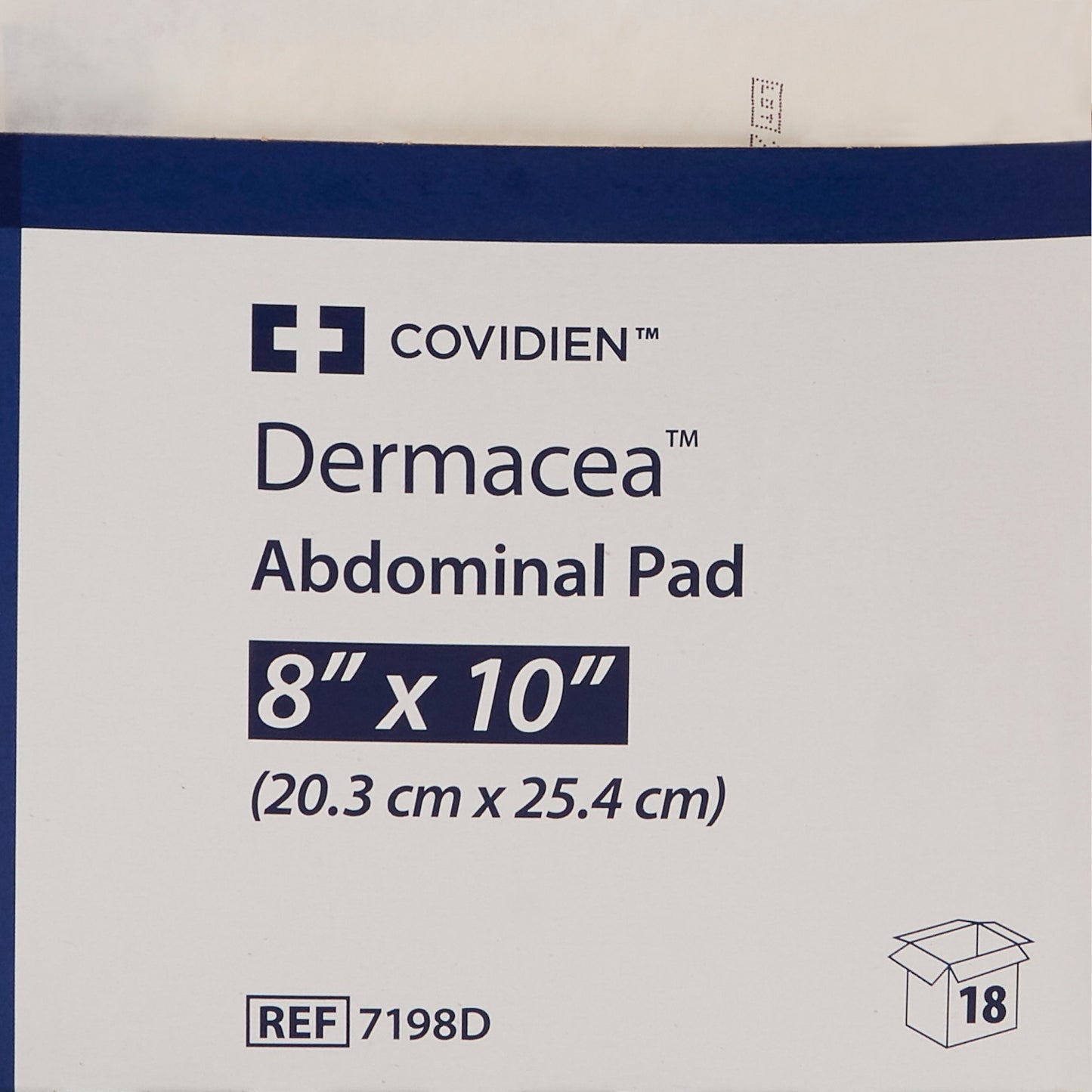 Dermacea™ Sterile Abdominal Pad, 8 x 10 Inch 7198D