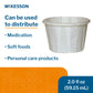 2 oz. Paper Souffle Cup White Disposable 16-200-2050
