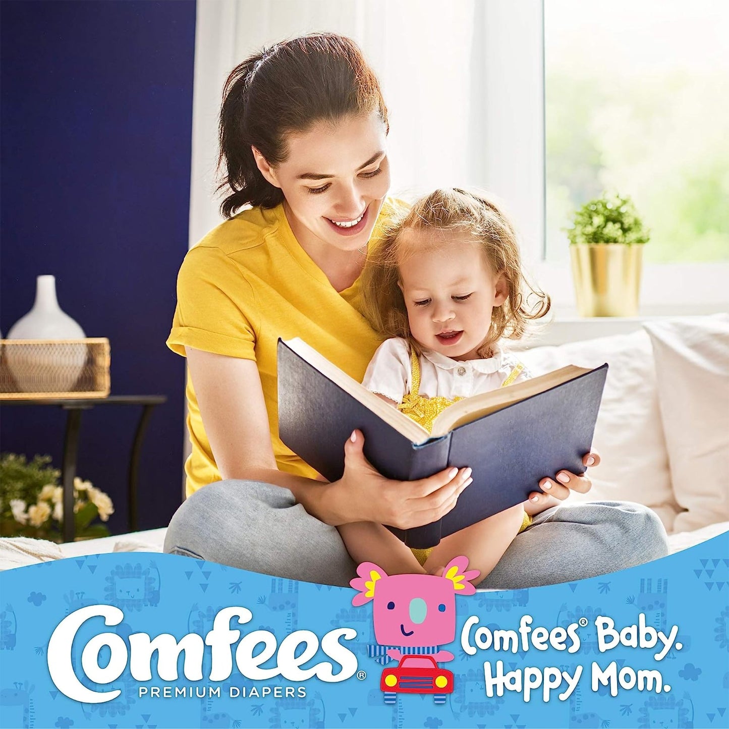Comfees® Premium Diapers, Unisex, Baby, Tab Closure, Size 4 CMF-4