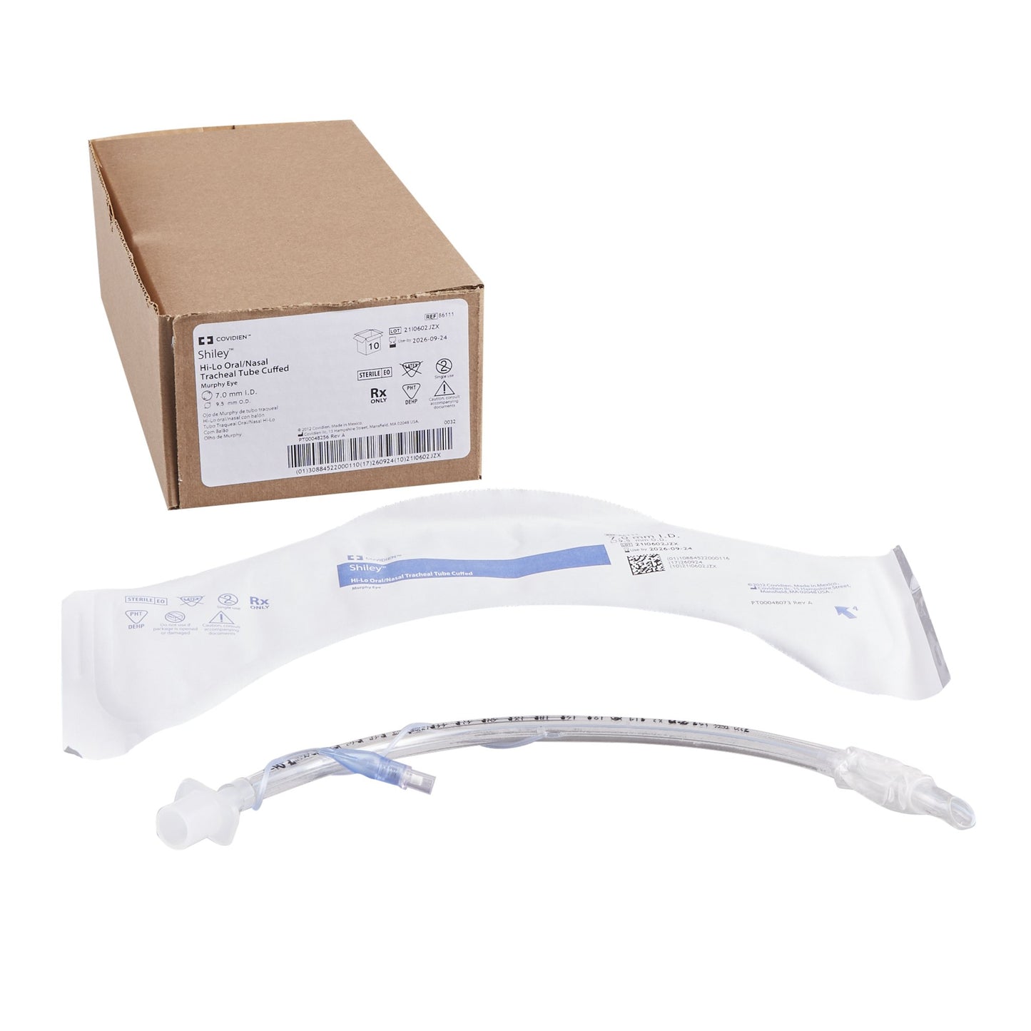 Medtronic MITG Shiley Hi-Lo Endotracheal Tube, Cuffed, 7.0 mm 86111-, Box of 10