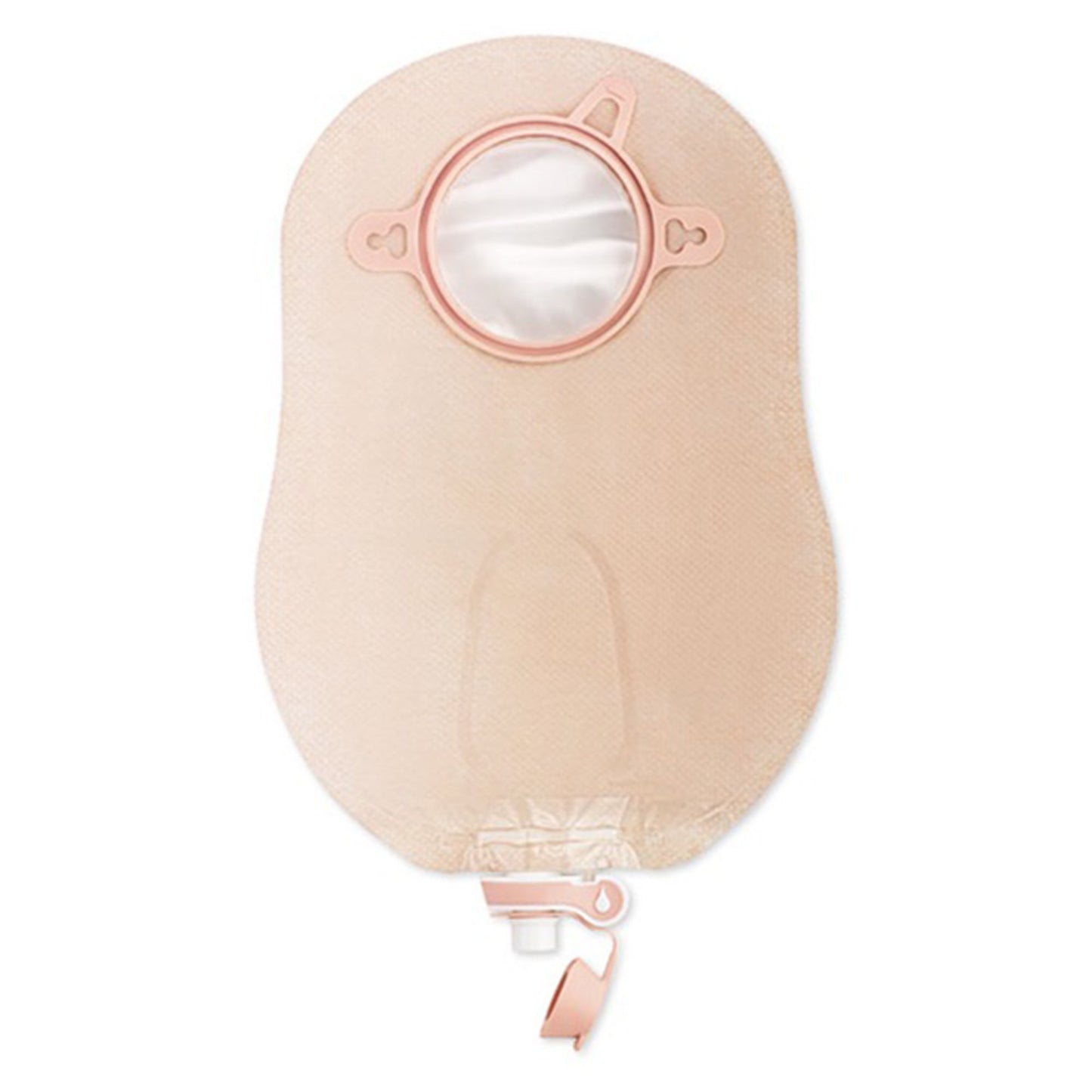 New Image™ 18904 Two-Piece Transparent Urostomy Pouch, 70 mm Flange, Blue Match 18904