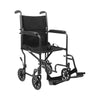 Transport Chair McKesson 19 Inch Seat Width Full Length Arm Swing-Away Footrest Steel Frame with Silver Vein Finish - 146-TR39E-SV