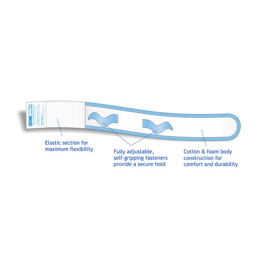 Leg Bag Strap Urocare® 13 to 20 Inch Long, Small, 2 Inch Wide, Fabric, Hook and Loop - 6356