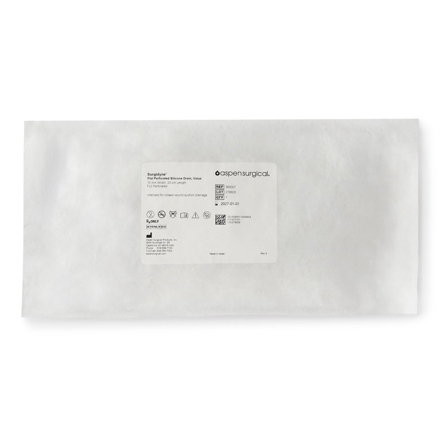 McKesson Wound Drain Tube, 10 Fr., 20-centimeter Length 360005