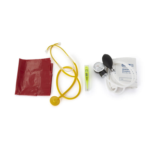 Single Patient Use MRSA Kit with thermometer Hopkins® 23 to 33 cm Adult Cuff Single Head Disposable Stethoscope Pocket Aneroid - 695258