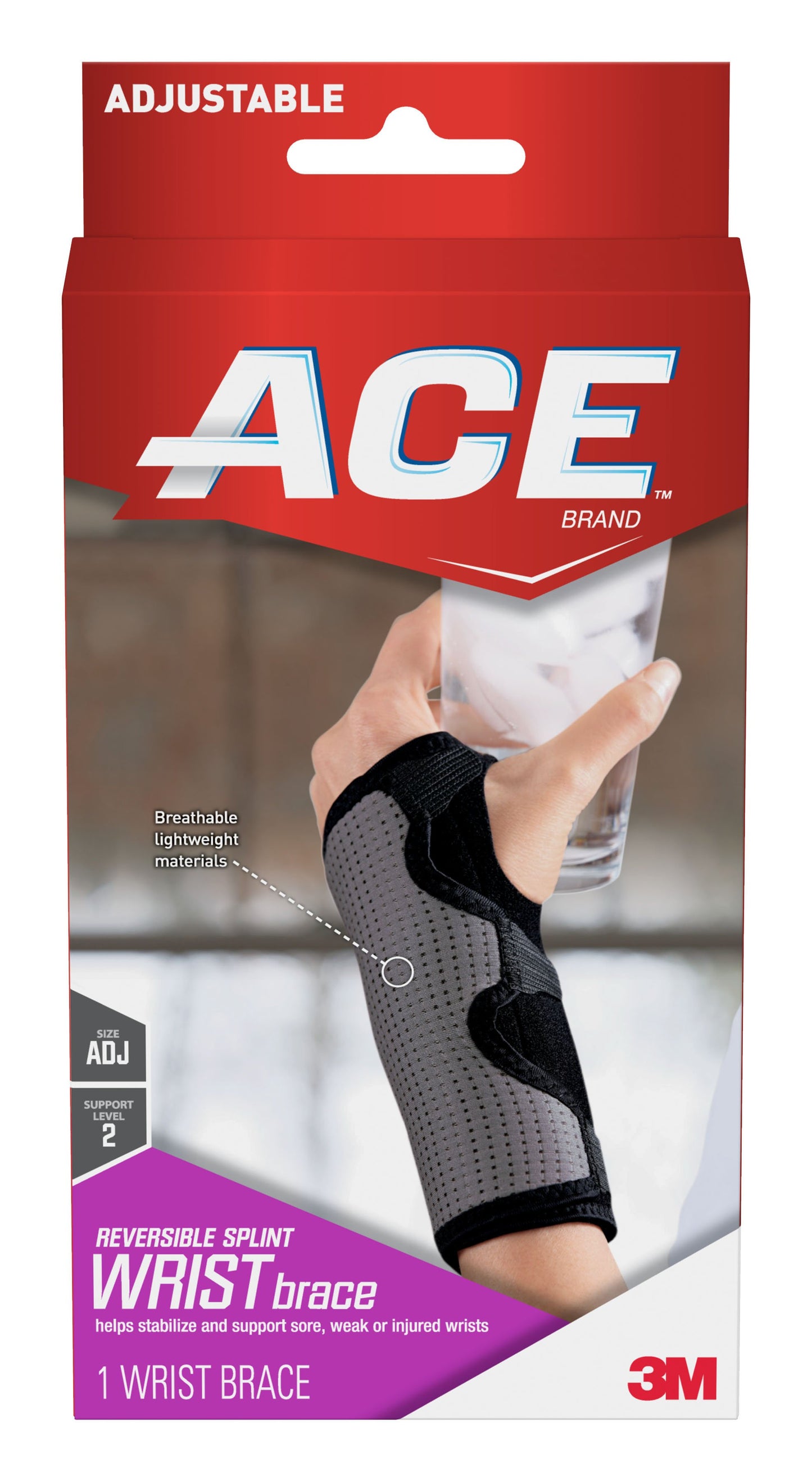 3M™ Ace™ Wrist Brace, Reversible, Left or Right Hand 209623