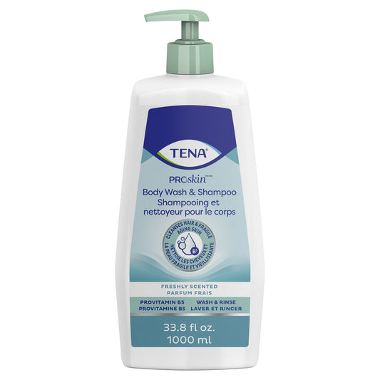 Shampoo and Body Wash TENA® ProSkin™ 33.8 oz. Pump Bottle Unscented - 64343