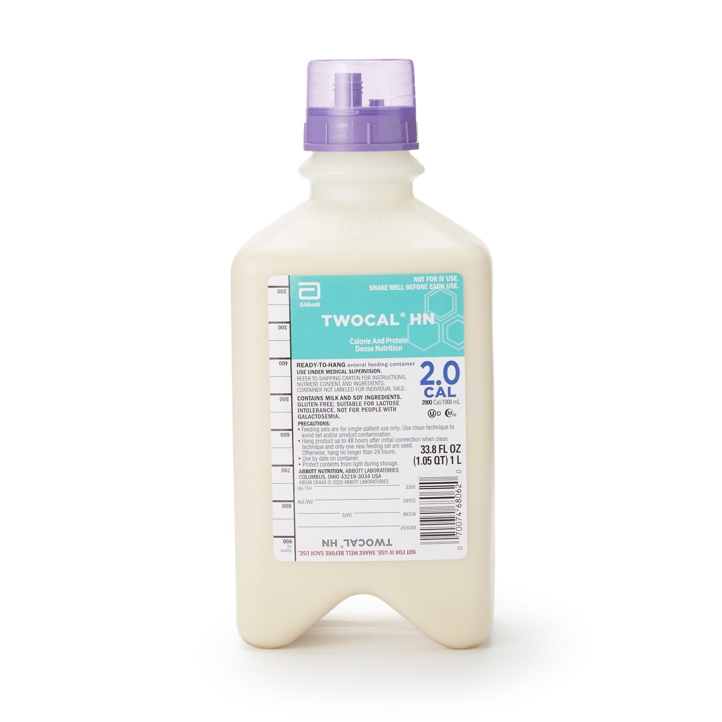 Oral Supplement TwoCal® HN Vanilla Flavor Liquid 1 Liter Bottle - 68048
