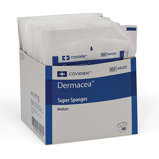 Cardinal Dermacea Sterile USP Type VII Gauze Sponge, 6 x 6-3/4 Inch 441201, Pack of 1