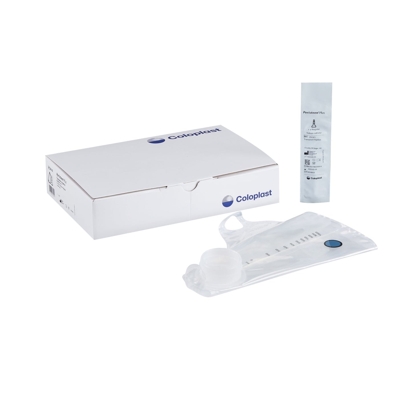 Balloon Catheter Accessory Unit Peristeen® Plus 15 Regular Catheters, 1 Water Bag - 29142