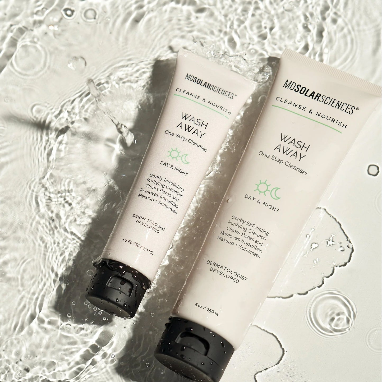 Facial Cleanser MDSolarsciences™ Wash Away Liquid 1.7 oz. Tube Unscented 189001