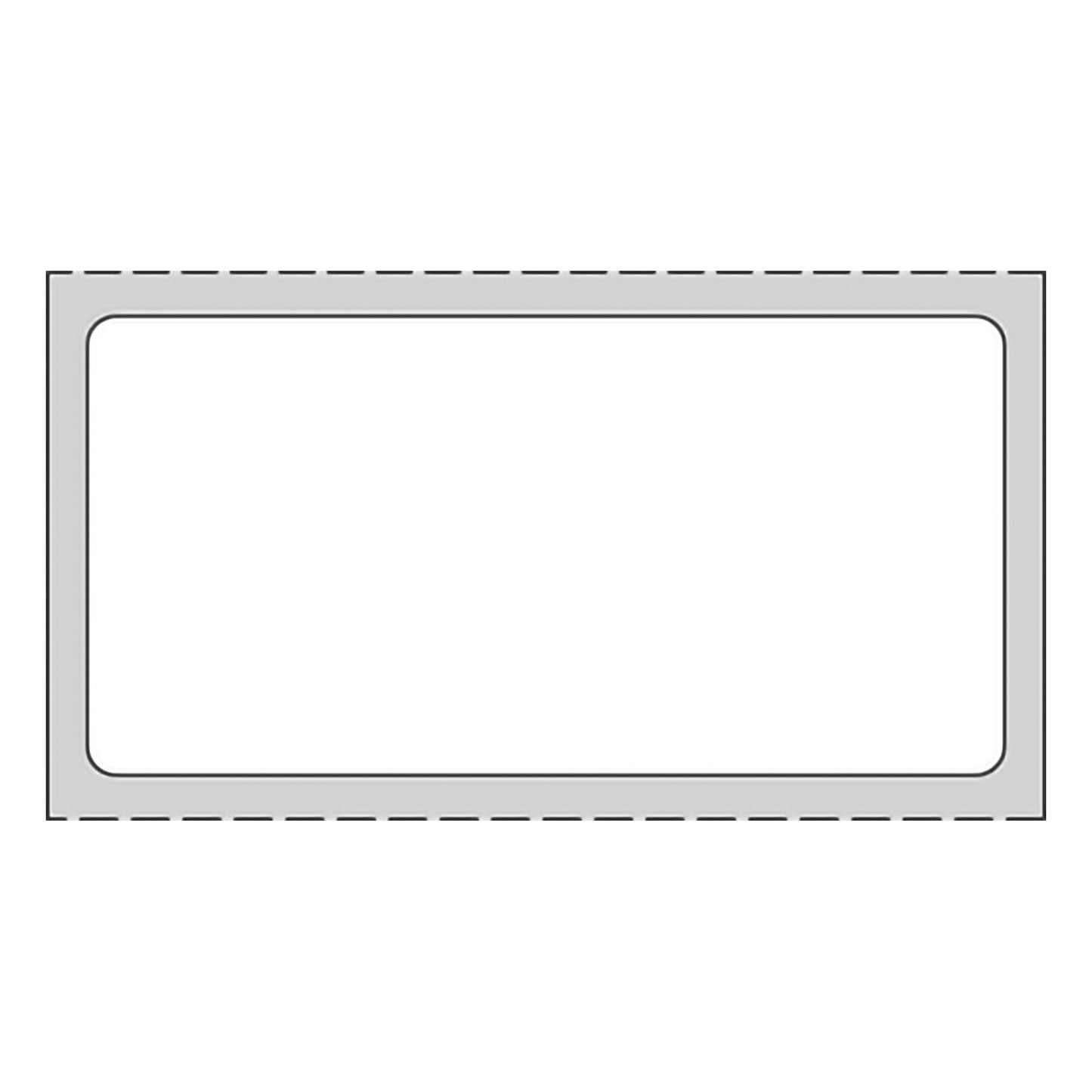 PDC® White Blank Thermal Label, 1 x 2 Inch THERMD16
