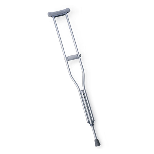 Underarm Crutches Guardian Adult 5 Foot 2 Inch to 5 Foot 10 Inch User Height Aluminum Frame 300 lbs. Weight Capacity MDSV80535