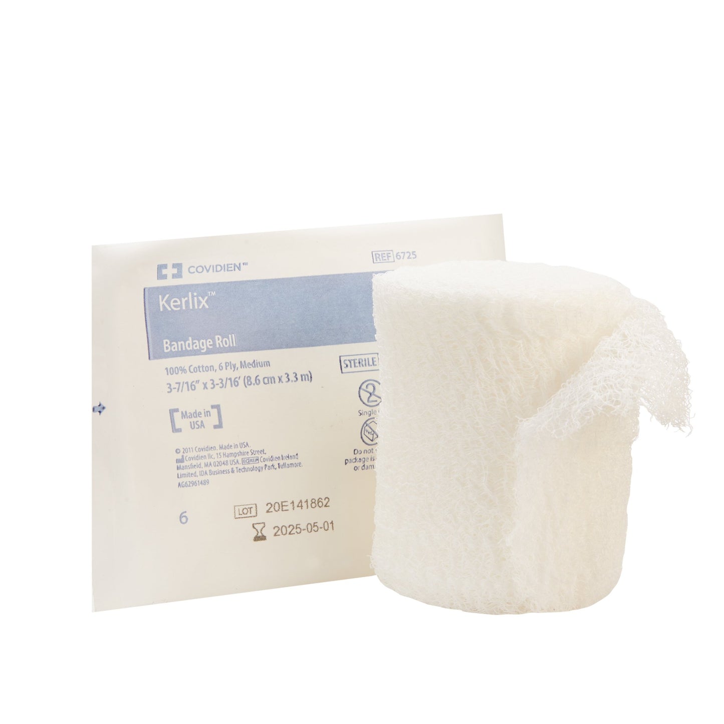 Fluff Bandage Roll Kerlix™ 3-4/10 Inch X 3-6/10 Yard 6-Ply Sterile 1 per Pouch - 6725