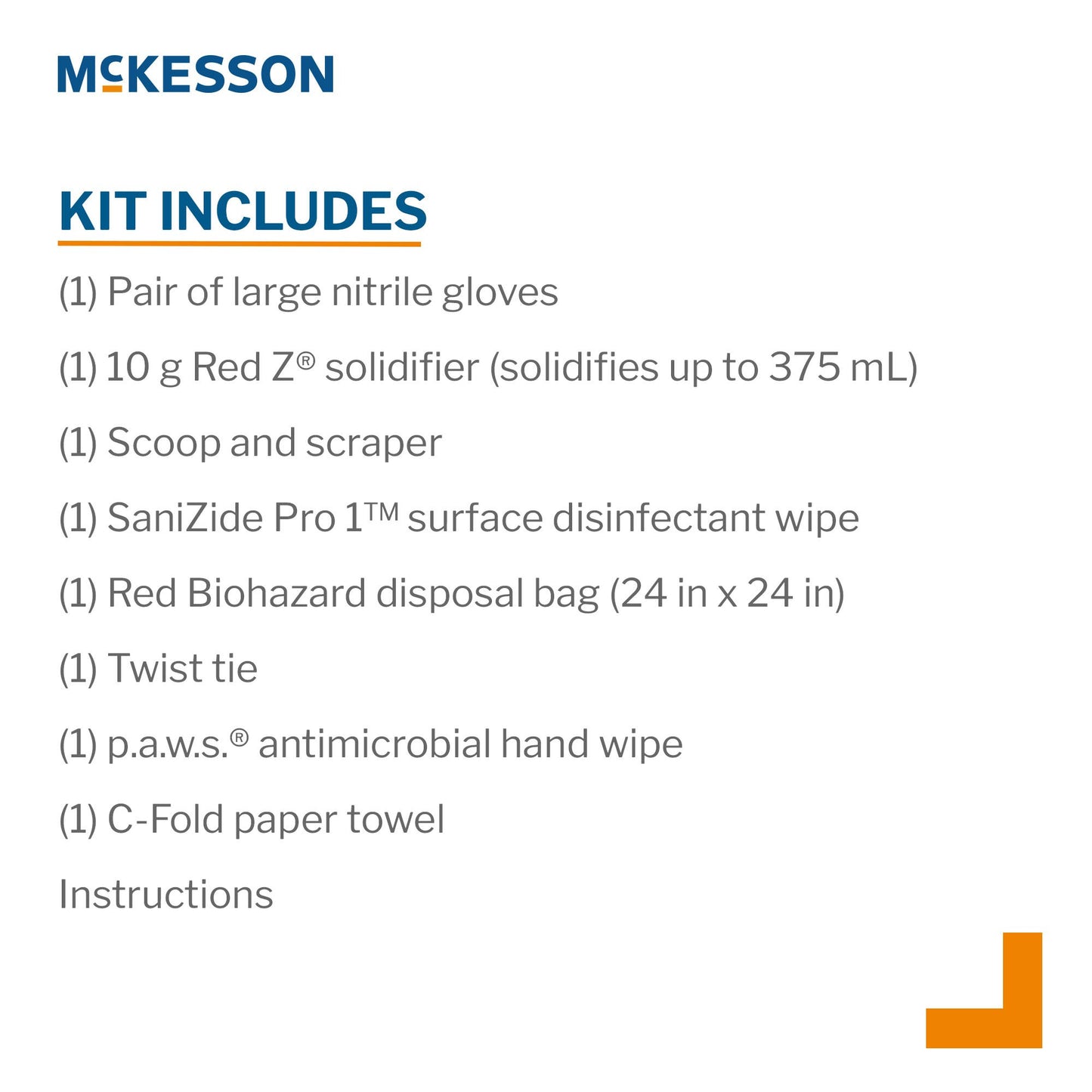 Deluxe Bloodborne Pathogen Spill Kit McKesson 547-171212