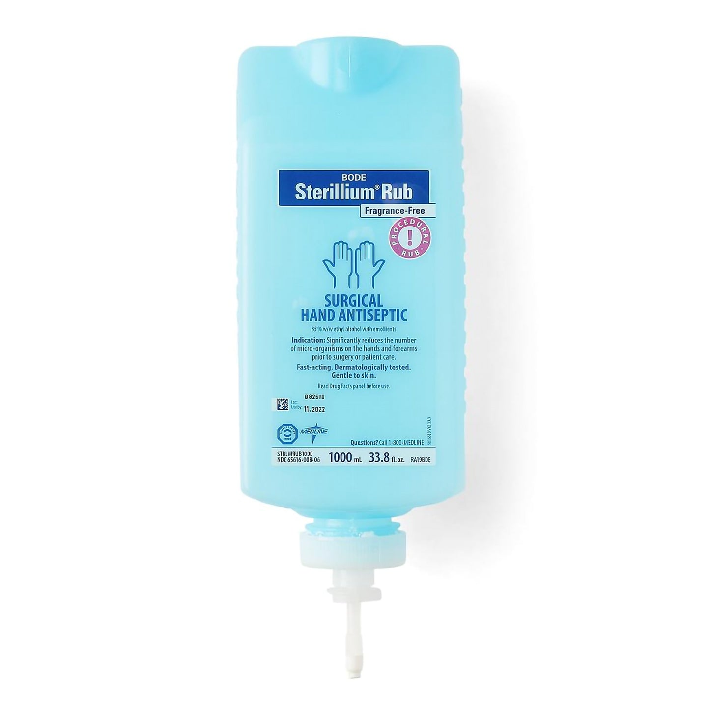 Hand Sanitizer Sterillium® Rub 1 Liter Ethyl Alcohol Liquid Bottle STRLMRUB1000