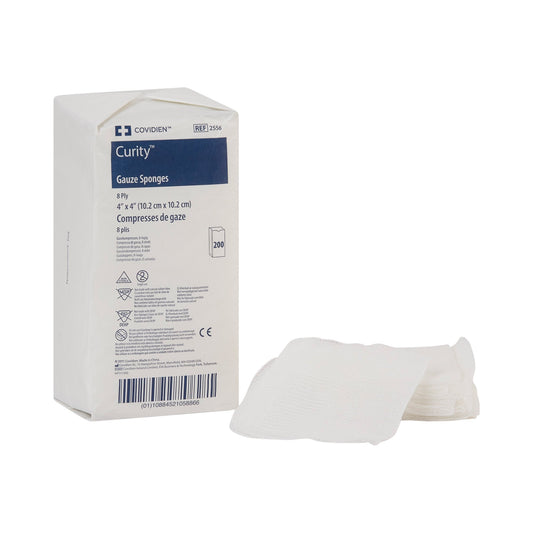 Cardinal Curity NonSterile USP Type VII Gauze Sponge, 4 x 4 Inch 2556-, Case of 4000
