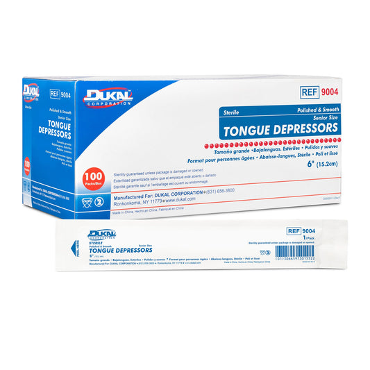 Dukal™ Individually Wrapped Tongue Depressors 9004