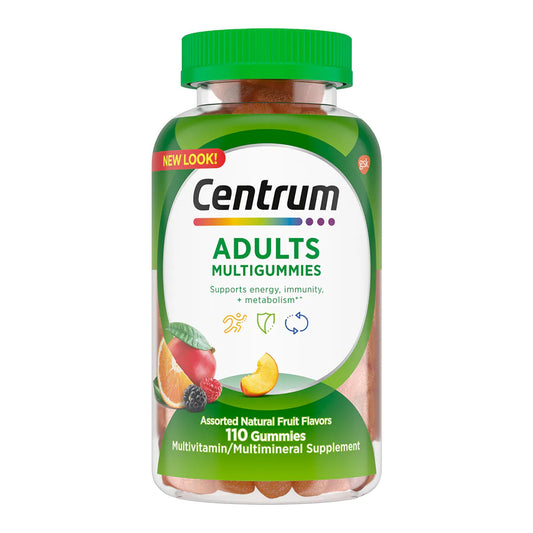 Multivitamin Supplement Centrum® Gummy 110 per Bottle Fruit Flavor - 30573128434