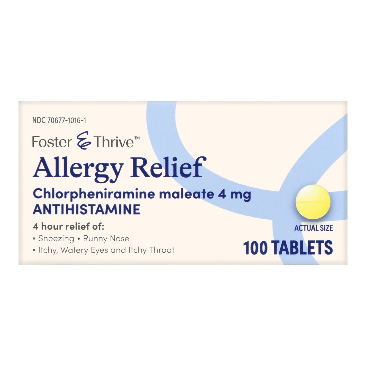 Foster & Thrive™ Allergy Relief Chlorpheniramine Maleate 4 mg Tablets 70677101601