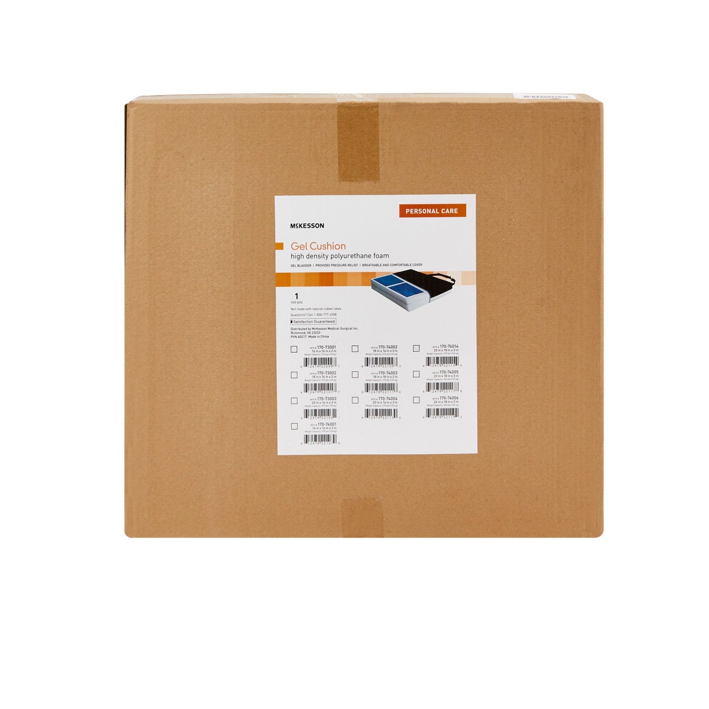 McKesson Molded Foam Seat Cushion, 20 x 18 x 3 Inch 170-74014