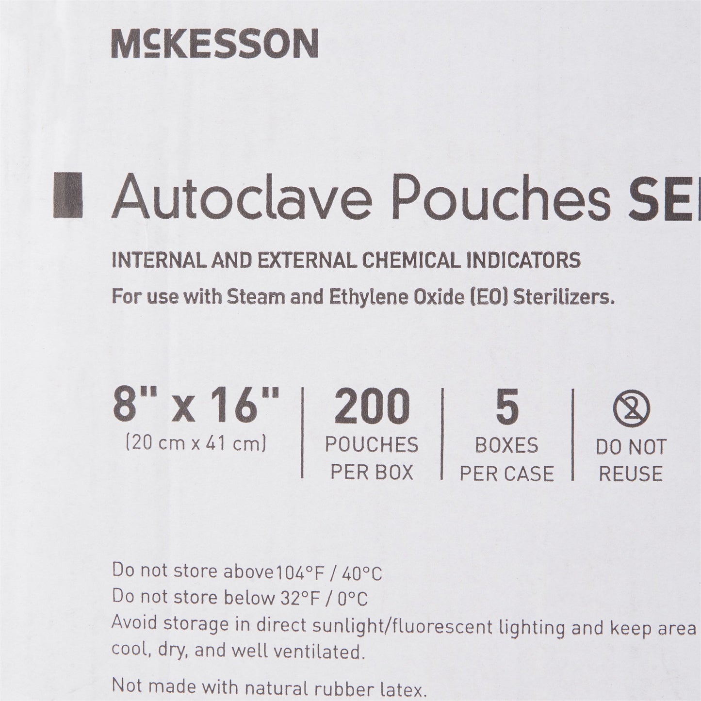 McKesson Sterilization Pouch, 8 x 16 Inch 16-6426